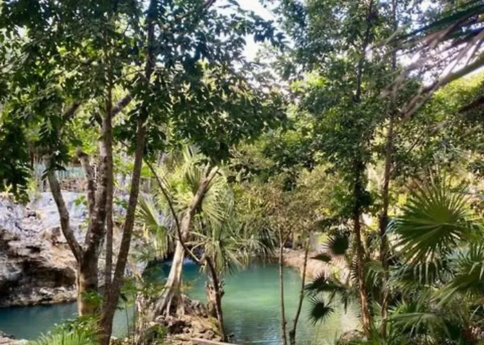 Family With Patio, Shared Pool & Cenote Сasa de vacaciones