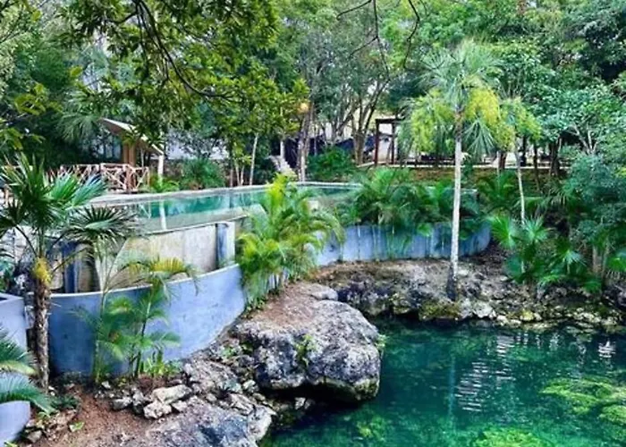 Family With Patio, Shared Pool & Cenote Playa del Carmen
